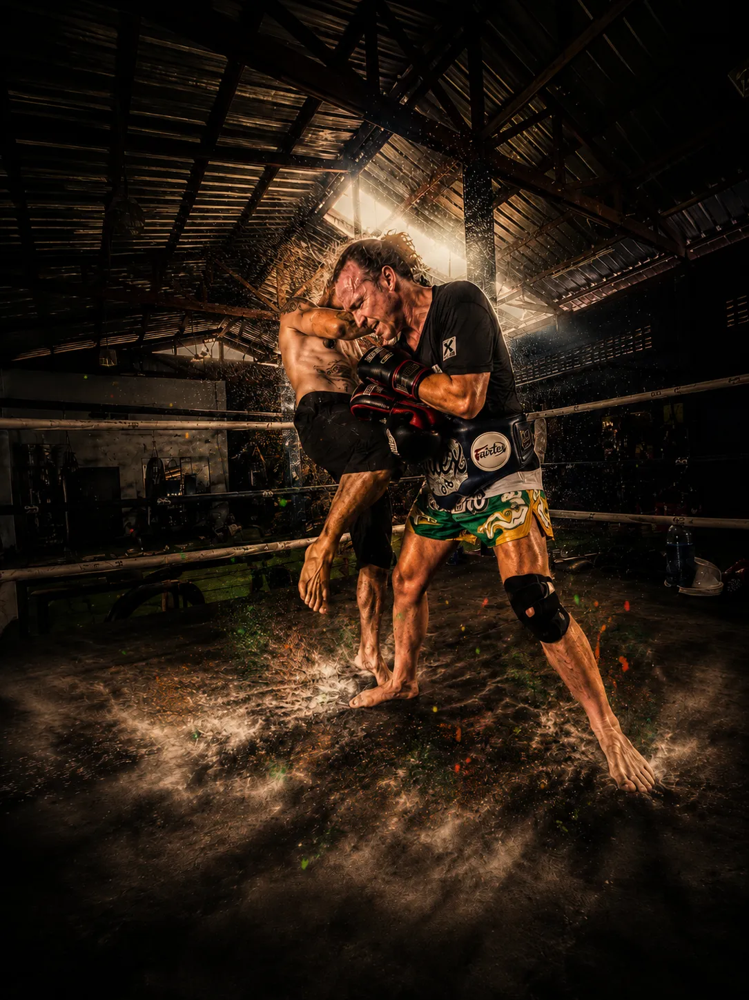 Conditioning during private Muay Thai training